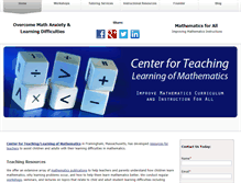 Tablet Screenshot of mathematicsforall.org